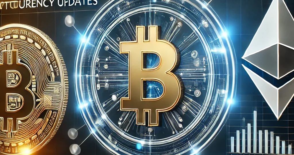 Crypto News_ Your Ultimate Source for Cryptocurrency Updates’. The image should feature futu